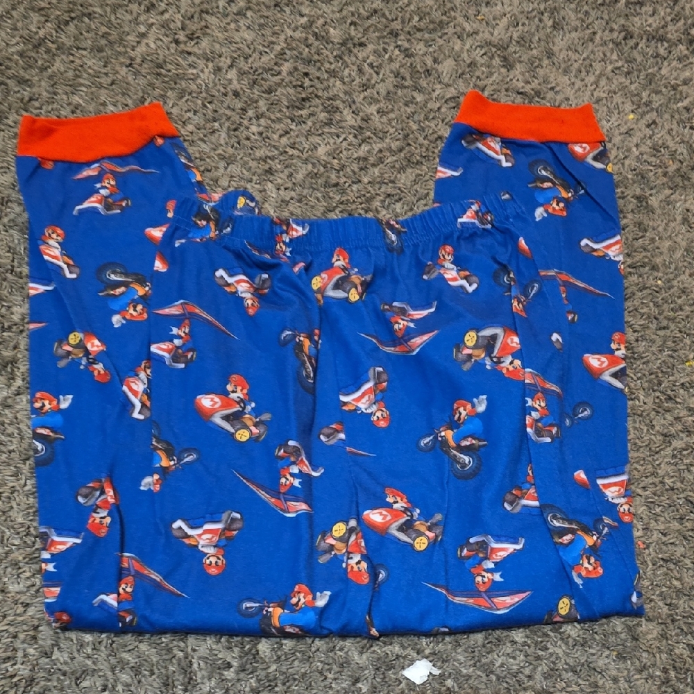 Vibrant Blue Character Pajama Bottoms